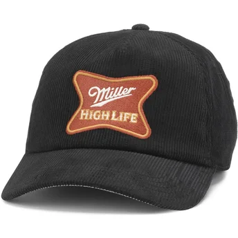 Casquette courbée noire snapback Miller High Life Roscoe Cord American Needle