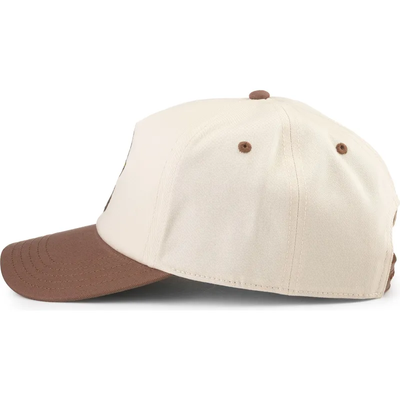 shapka-izvita-kafyav-snapback-na-gorra-curva-marron-snapback-smokey-bear-roscoe-ot-american-needle