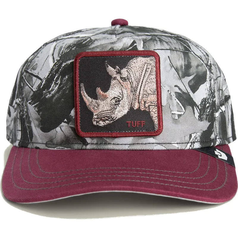 shapka-izvita-chervena-snapbek-tuff-camo-desaturated-camo-the-farm-ot-goorin-bros