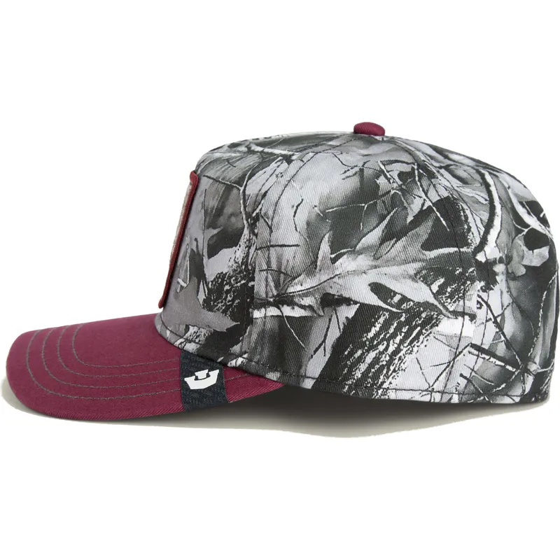 shapka-izvita-chervena-snapbek-tuff-camo-desaturated-camo-the-farm-ot-goorin-bros