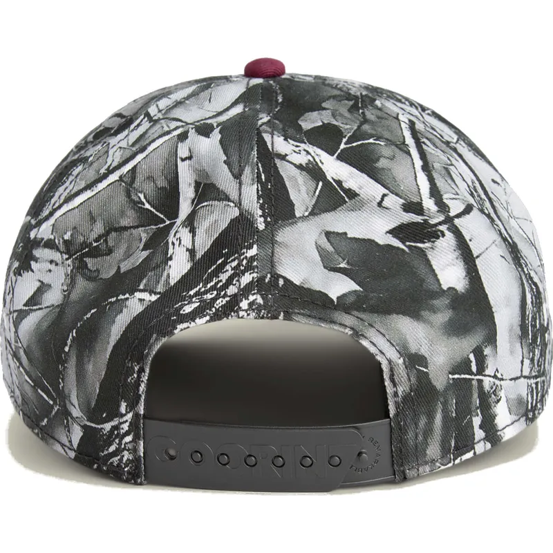 shapka-izvita-chervena-snapbek-tuff-camo-desaturated-camo-the-farm-ot-goorin-bros