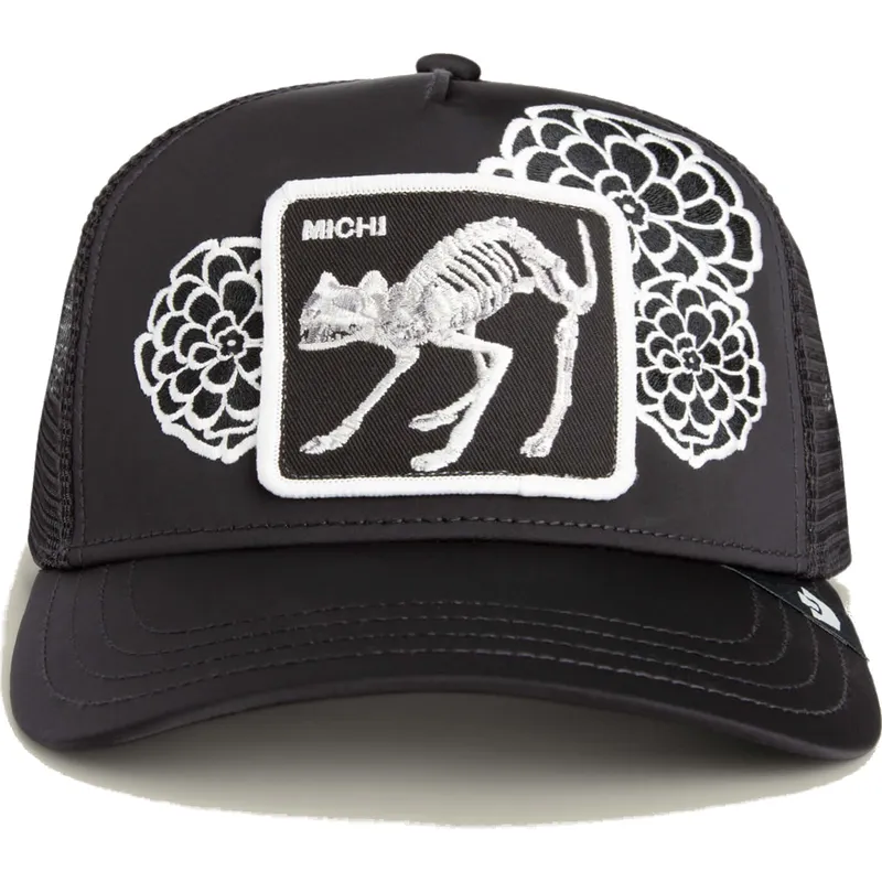 sort-trucker-kasket-kat-dia-de-michi-dia-de-los-muertos-the-farm-fra-goorin-bros