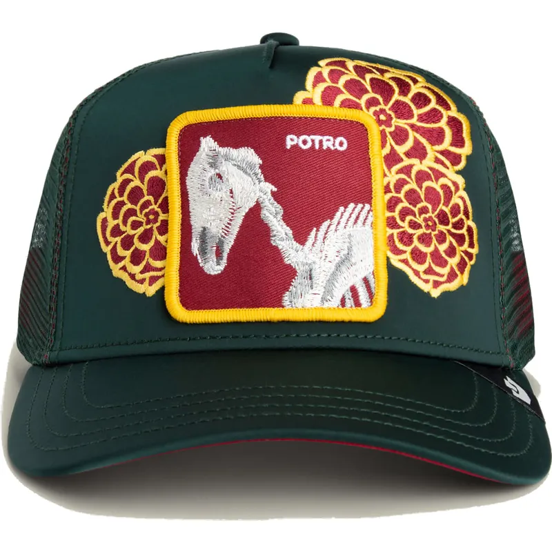shapka-izvita-zelena-snapback-caballo-dia-de-potro-dia-na-los-muertos-the-farm-the-farm-ot-goorin-bros