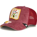 shapka-izvita-traker-chervena-snapbek-lucky-maneki-neko-happy-thoughts-the-farm-ot-goorin-bros