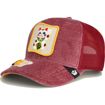 Шапка извита червена snapback на Gorra trucker roja gato Lucky Maneki-Neko Happy Thoughts The Farm The Farm от Goorin Bros.