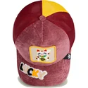 shapka-izvita-traker-chervena-snapbek-lucky-maneki-neko-happy-thoughts-the-farm-ot-goorin-bros