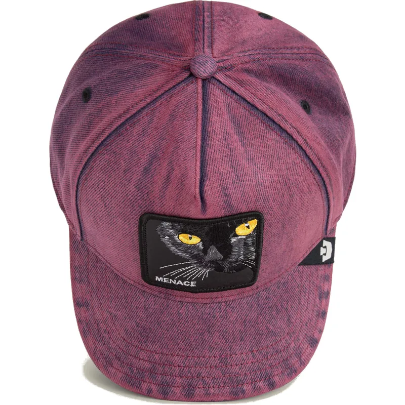 shapka-izvita-chervena-snapbek-denim-menace-rail-bird-the-showdown-the-farm-ot-goorin-bros
