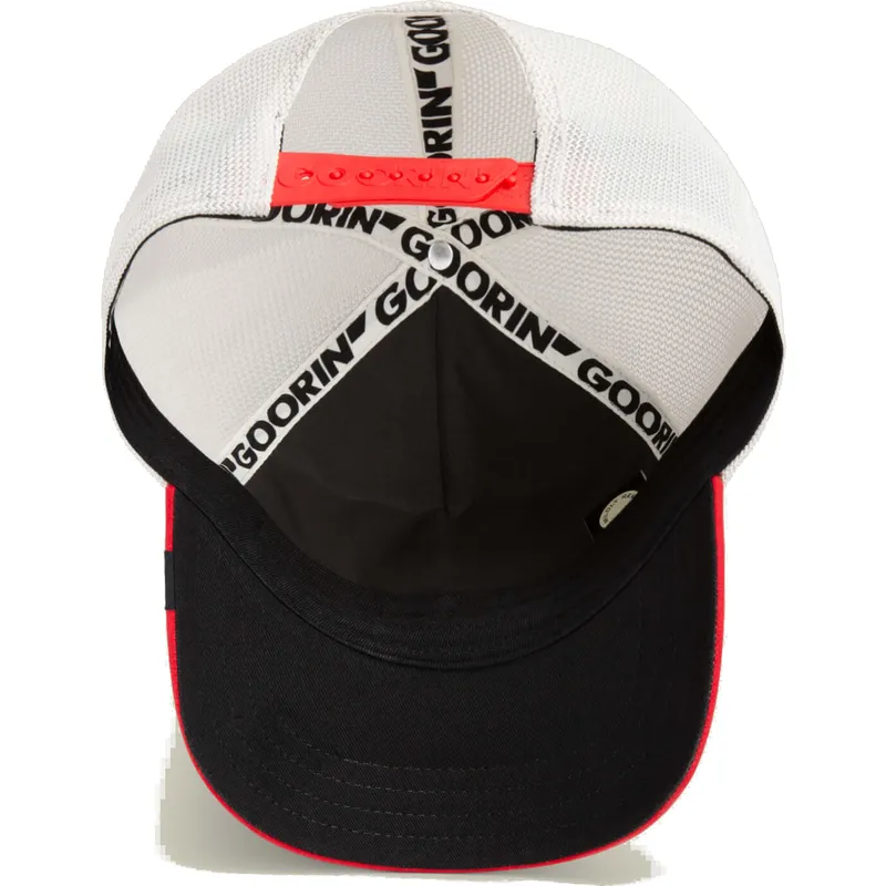 goorin-bros-the-farm-vicious-suede-snake-suede-truckers-hvid-og-rod-trucker-kasket-med-slange