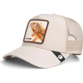 Gorra Trucker Beige Lagarto The Outlaw Lizard Sport The Farm von Goorin Bros.