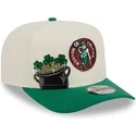 gorra-kurvet-beige-og-gron-snapback-9fifty-a-frame-precurved-hardwood-classics-fra-boston-celtics-nba-fra-new-era