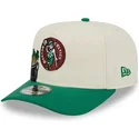 beige-og-gron-buet-kasket-snapback-9fifty-a-frame-precurved-hardwood-classics-fra-boston-celtics-nba-fra-new-era