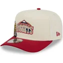 shapka-izvita-chervena-snapbek-9fifty-a-frame-precurved-hardwood-classics-na-denver-nuggets-nba-ot-new-era