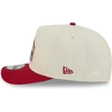 shapka-izvita-chervena-snapbek-9fifty-a-frame-precurved-hardwood-classics-na-denver-nuggets-nba-ot-new-era