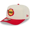 gorra-curva-beige-y-roja-snapback-9fifty-a-frame-precurved-hardwood-classics-de-houston-rockets-nba-de-new-era