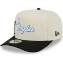 shapka-izvita-cherna-snapbek-9fifty-a-frame-precurved-hardwood-classics-na-los-angeles-lakers-nba-ot-new-era