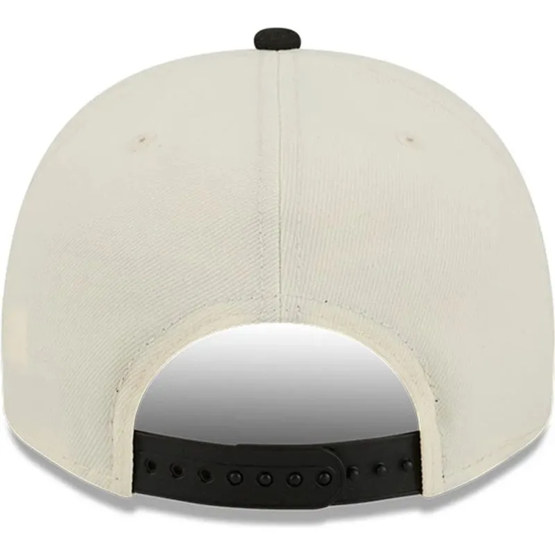 shapka-izvita-cherna-snapbek-9fifty-a-frame-precurved-hardwood-classics-na-los-angeles-lakers-nba-ot-new-era