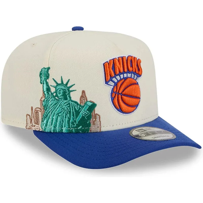 new-era-new-york-knicks-nba-hardwood-classics-9fifty-a-frame-precurved-beige-og-bla-snapback-kasket