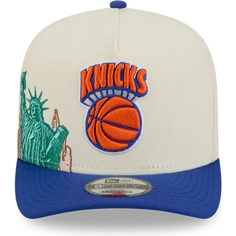 new-era-new-york-knicks-nba-hardwood-classics-9fifty-a-frame-precurved-beige-og-bla-snapback-kasket