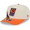 gorra-curva-beige-y-naranja-snapback-9fifty-a-frame-precurved-hardwood-classics-de-phoenix-suns-nba-de-new-era