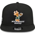 sort-flad-snapback-9fifty-a-frame-hardwood-classics-kasket-fra-milwaukee-bucks-nba-af-new-era