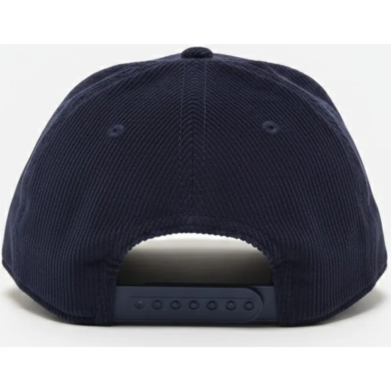 morkebla-snapback-kasket-med-buet-skygge-aspen-printed-cord-fra-american-needle