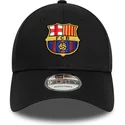 shapka-izvita-cherna-snapbek-9forty-ajustable-na-fc-barcelona-laliga-ot-new-era