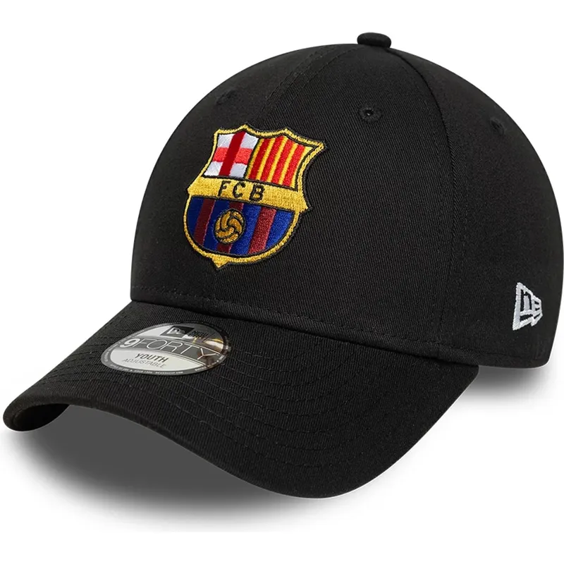 gorra-curva-negra-ajustable-para-nino-de-fc-barcelona-laliga-9forty-core-de-new-era