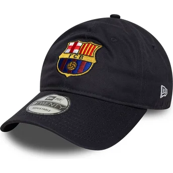 New Era Извита Козирка FC Barcelona LALIGA 9TWENTY Core Тъмносиня Регулируема Шапка