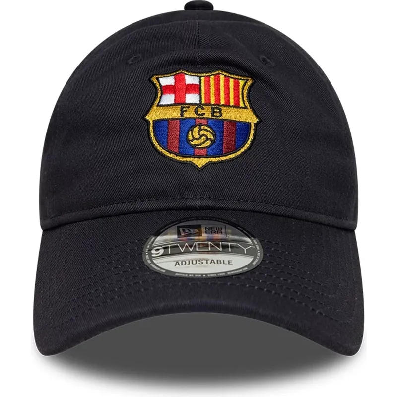 fc-barcelona-laliga-9twenty-core-verstellbare-marineblaue-kappe-von-new-era
