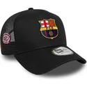 schwarze-fc-barcelona-laliga-a-frame-patch-trucker-cap-von-new-era