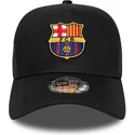 shapka-izvita-cherna-snapbek-a-frame-trucker-na-fc-barcelona-laliga-ot-new-era