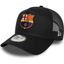 shapka-izvita-cherna-snapbek-a-frame-trucker-na-fc-barcelona-laliga-ot-new-era