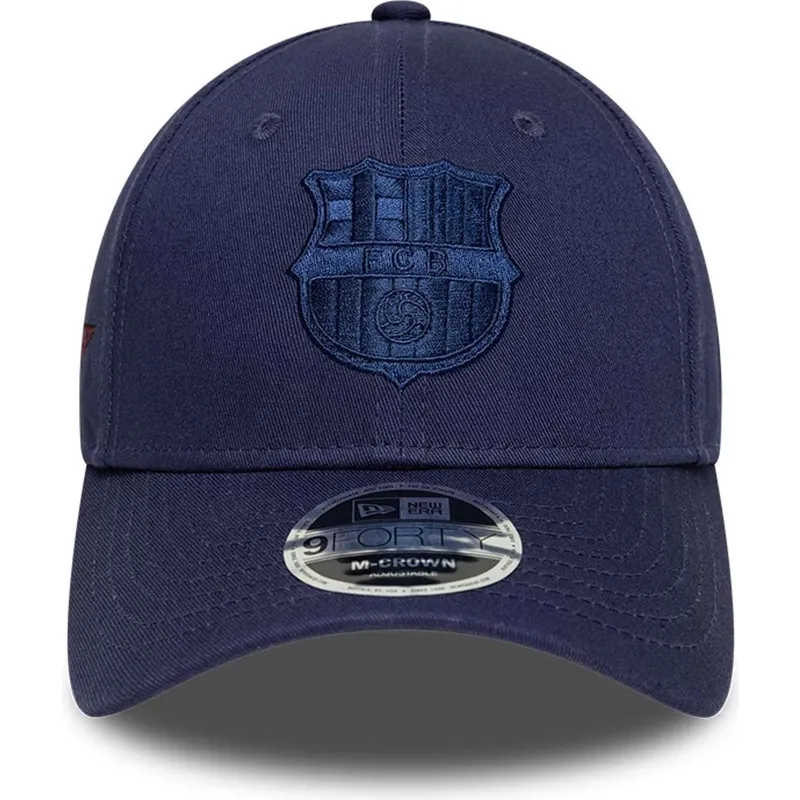 shapka-izvita-tmnosin-snapbek-9forty-m-crown-ajustable-na-fc-barcelona-laliga-ot-new-era