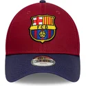 new-era-fc-barcelona-laliga-9forty-contrast-justerbar-rod-og-bla-buet-kasket-til-drenge