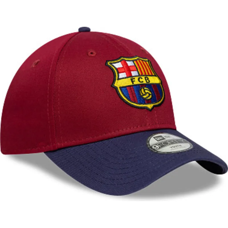 shapka-izvita-mnogocveten-snapbek-za-deca-9forty-ajustable-na-fc-barcelona-laliga-ot-new-era
