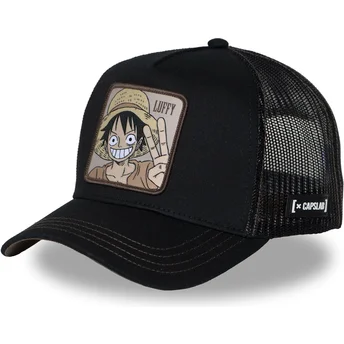 Sort trucker kasket Monkey D. Luffy OP2 WAN3 One Piece fra Capslab