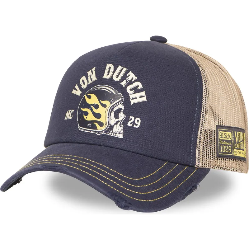 von-dutch-crew30-marineblaue-und-beige-trucker-kappe