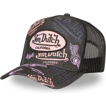 Шапка извита черна снапбек от Von Dutch