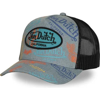 Casquette trucker grise CAFE09 Von Dutch