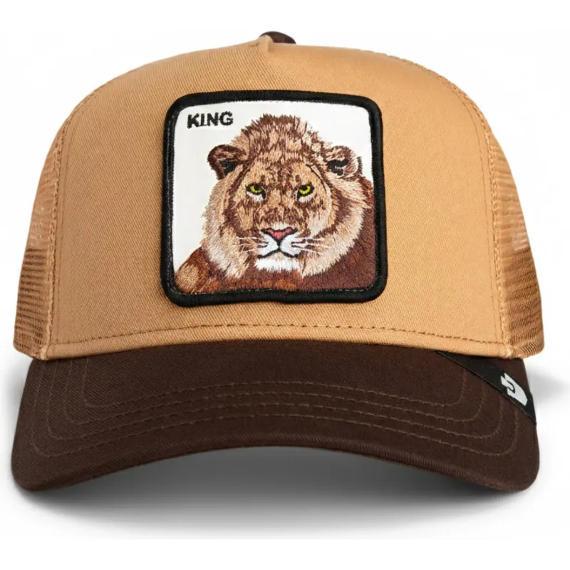trucker-kasket-brun-love-king-mane-man-the-farm-fra-goorin-bros