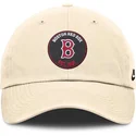 shapka-izvita-bezhov-reguliruem-club-unstructured-organic-cotton-na-boston-red-sox-mlb-ot-nike
