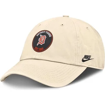 Nike Curved Brim Club Unstructured Organic Cotton Detroit Tigers MLB Бежова Регулируема Шапка
