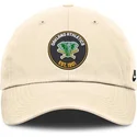 shapka-izvita-bezhov-reguliruema-club-unstructured-organic-cotton-na-oakland-athletics-mlb-ot-nike