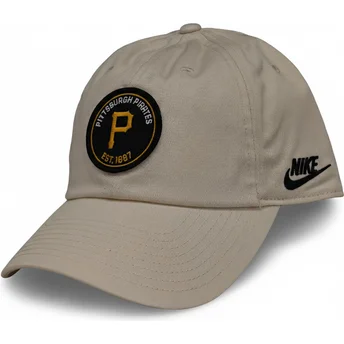 Шапка извита бежов регулируем Club Unstructured Organic Cotton на Pittsburgh Pirates MLB от Nike
