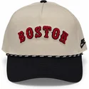 shapka-izvita-bezhov-snapbek-rise-structured-na-boston-red-sox-mlb-ot-nike