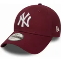 chervena-kardinalna-izvita-reguliruema-shapka-9forty-essential-na-new-york-yankees-mlb-ot-new-era