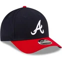 marinebla-og-rod-buet-kasket-snapback-9forty-m-crown-player-replica-fra-atlanta-braves-mlb-fra-new-era