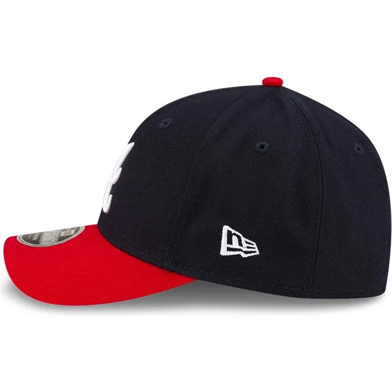 marinebla-og-rod-buet-kasket-snapback-9forty-m-crown-player-replica-fra-atlanta-braves-mlb-fra-new-era