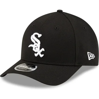 Sort curved snapback kasket 9FORTY M-Crown Player Replica fra Chicago White Sox MLB fra New Era