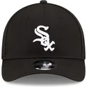 sort-curved-snapback-kasket-9forty-m-crown-player-replica-fra-chicago-white-sox-mlb-fra-new-era